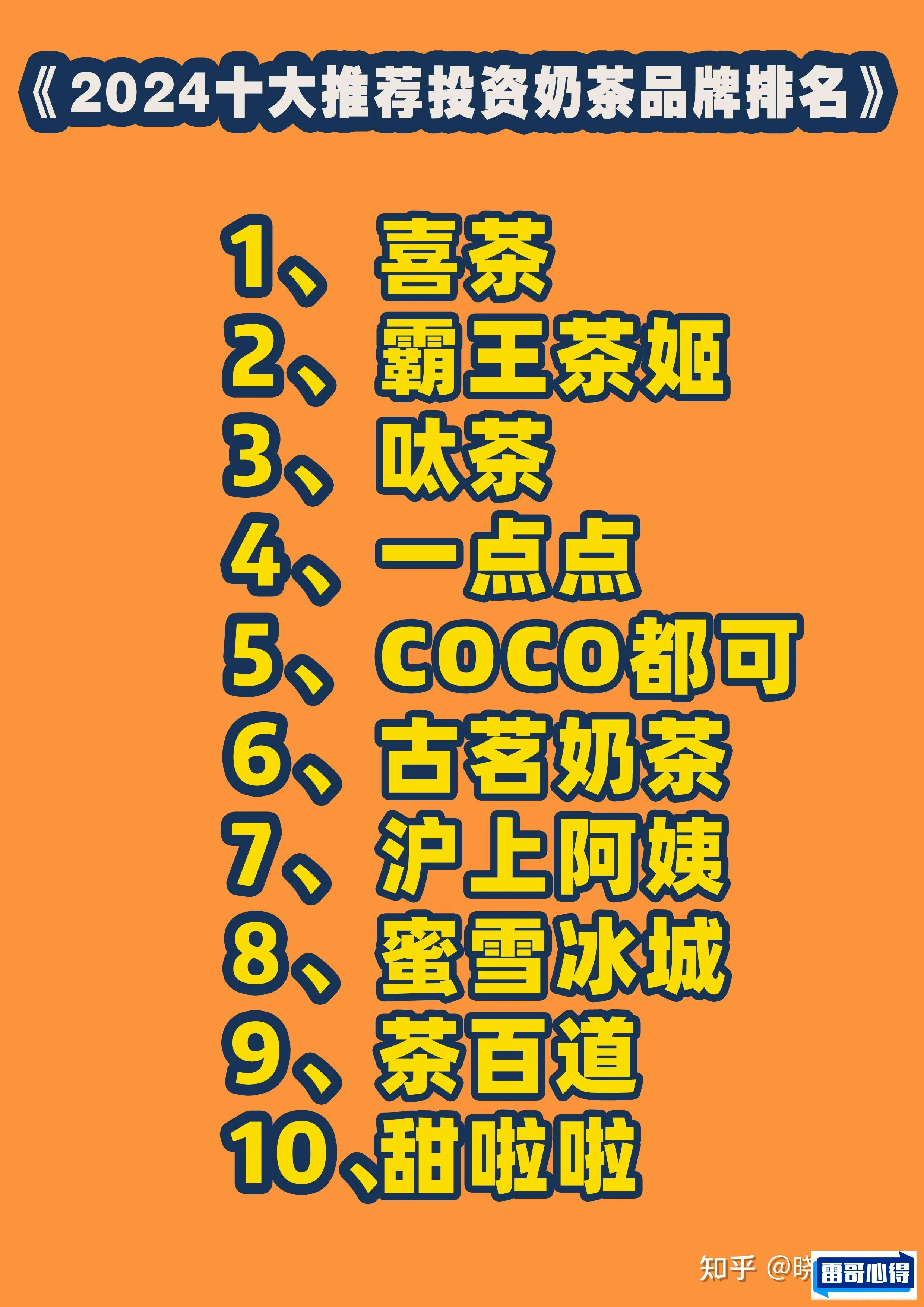特别火十大奶茶店2025最新排名前十名榜单出炉