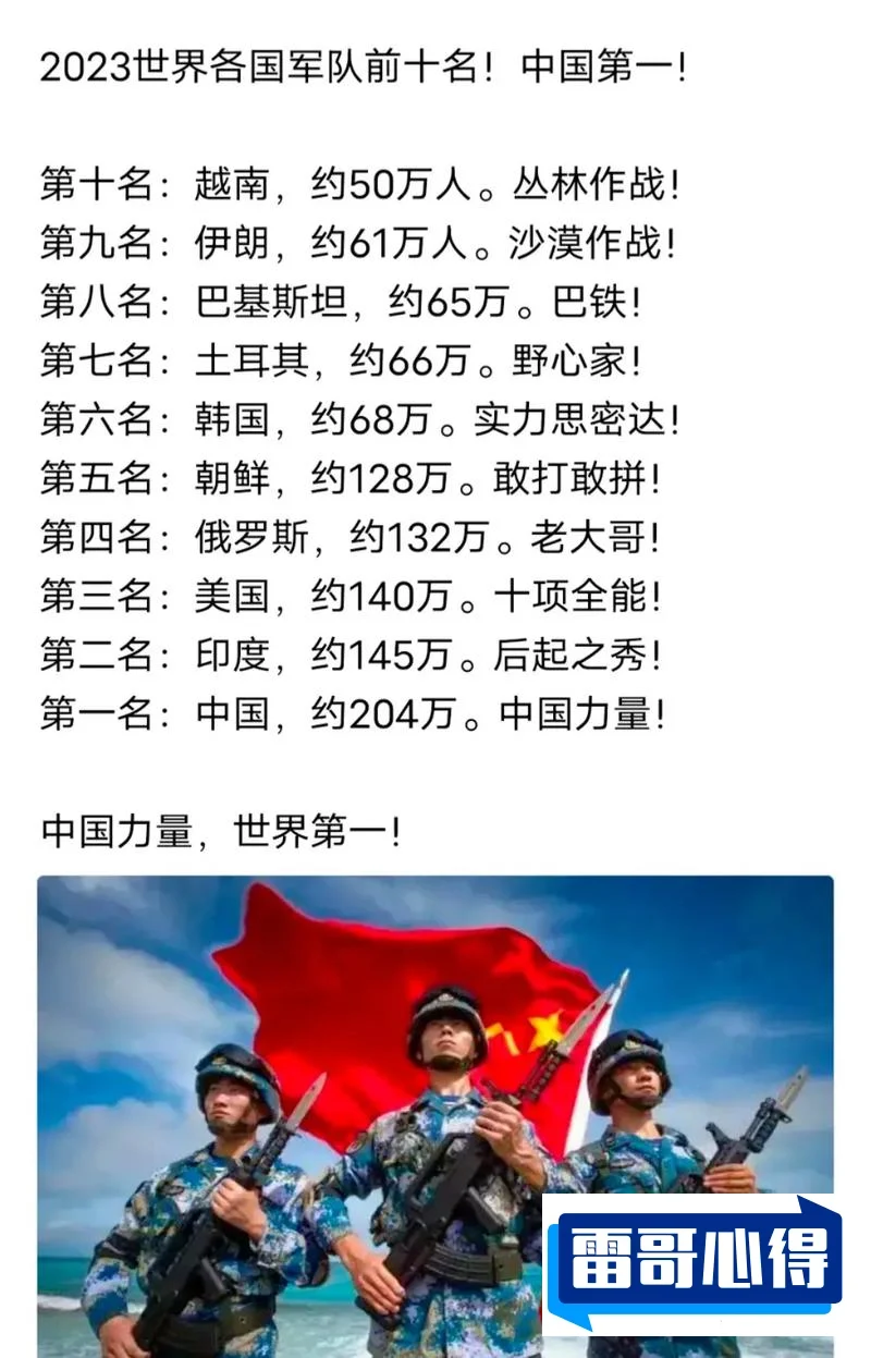 中国解放军军队战力排行2025特别新排名前十名分析